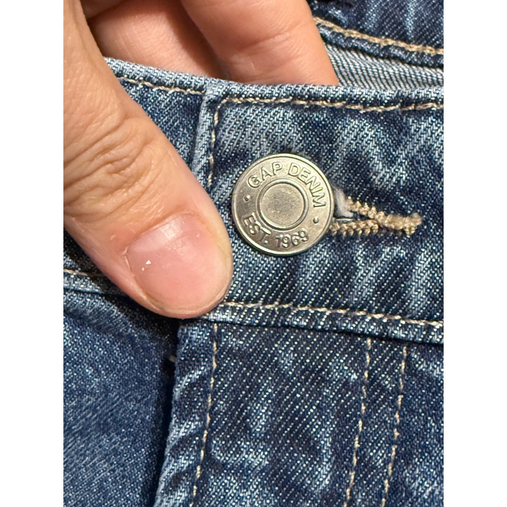 GAP Jeans Women Size 8/29R Blue Denim Jeans High Rise Straight Leg  90s Loose - Picture 4 of 12